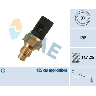 Contact thermique, voyant avertisseur de l'agent réfrigérant FAE 35250