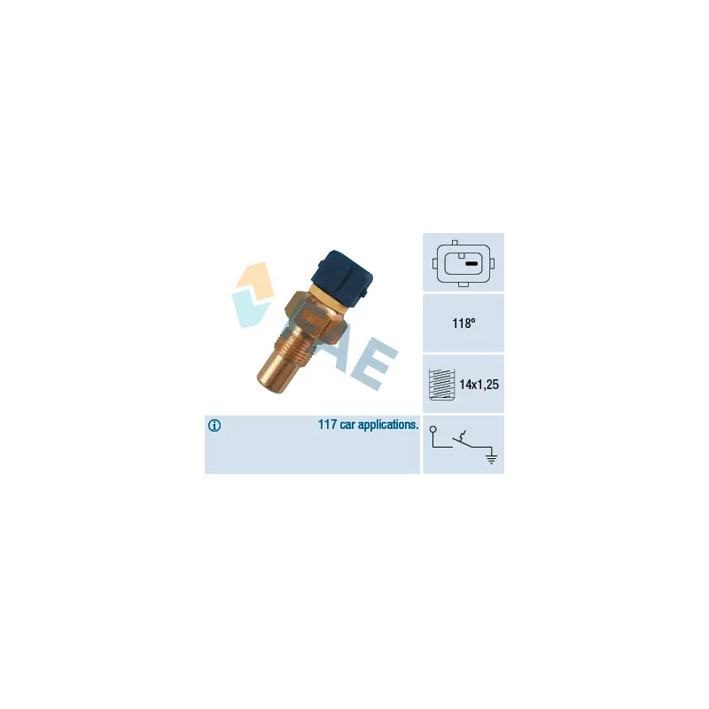 Contact thermique, voyant avertisseur de l'agent réfrigérant FAE 35290