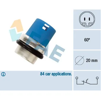 Contact thermique, voyant avertisseur de l'agent réfrigérant FAE 35300