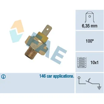 Contact thermique, voyant avertisseur de l'agent réfrigérant FAE 35350