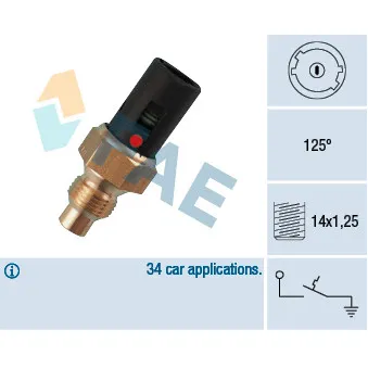 Contact thermique, voyant avertisseur de l'agent réfrigérant FAE 35360