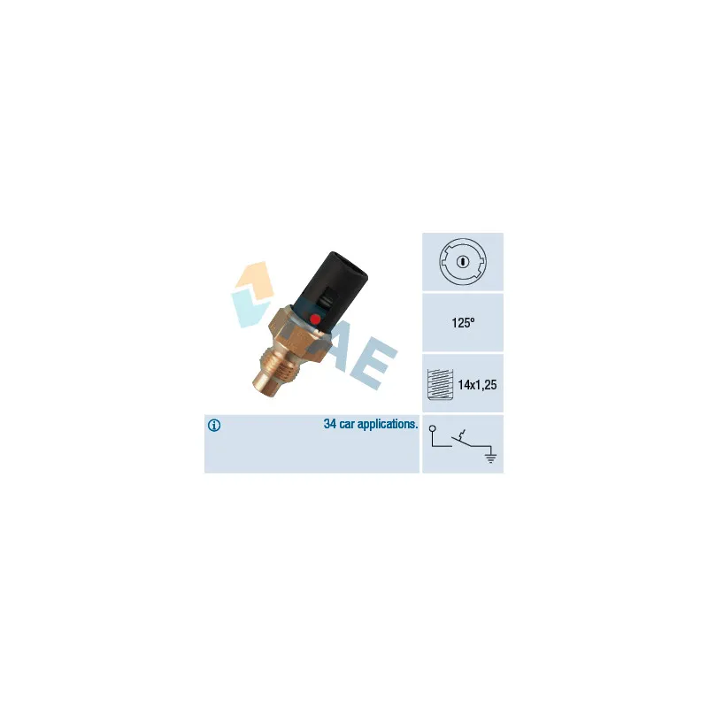 Contact thermique, voyant avertisseur de l'agent réfrigérant FAE 35360