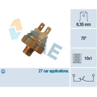 Contact thermique, voyant avertisseur de l'agent réfrigérant FAE 35450