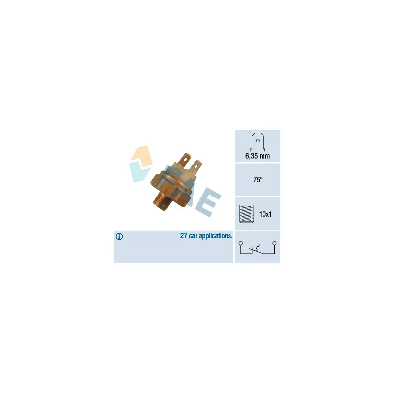 Contact thermique, voyant avertisseur de l'agent réfrigérant FAE 35450