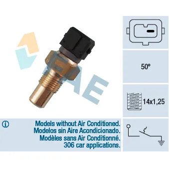 Contact thermique, voyant avertisseur de l'agent réfrigérant FAE 35550