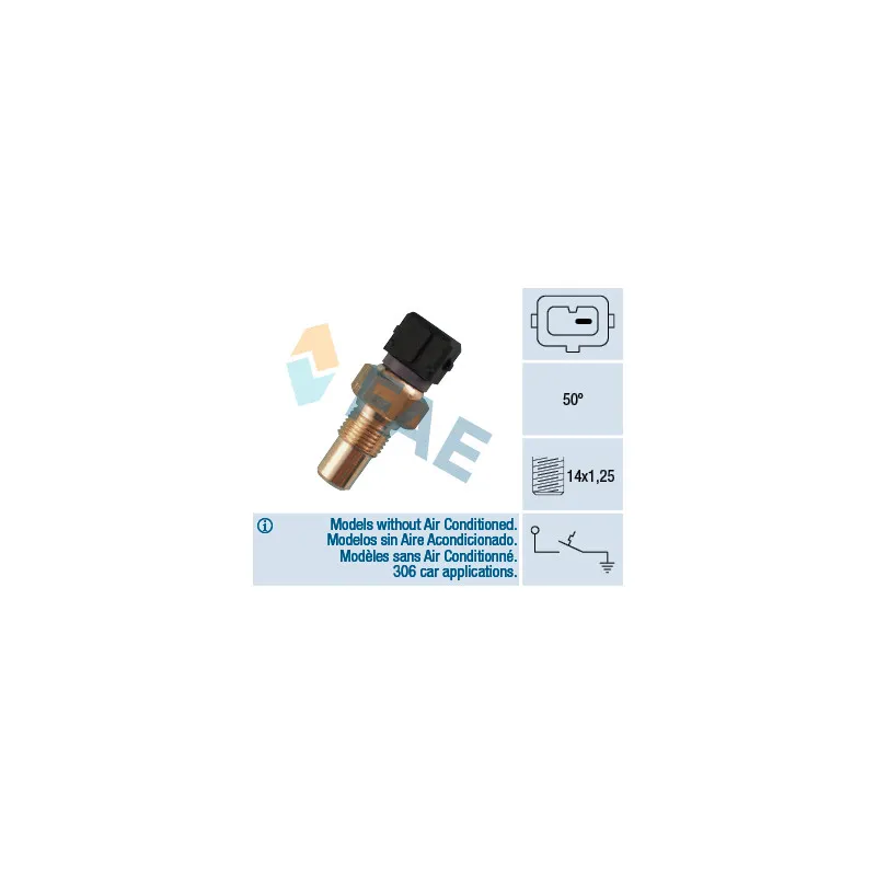 Contact thermique, voyant avertisseur de l'agent réfrigérant FAE 35550