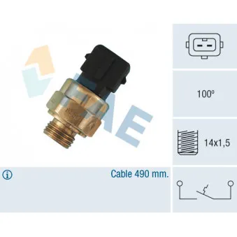 Contact thermique, voyant avertisseur de l'agent réfrigérant FAE 35570