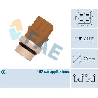 Contact thermique, voyant avertisseur de l'agent réfrigérant FAE 35580