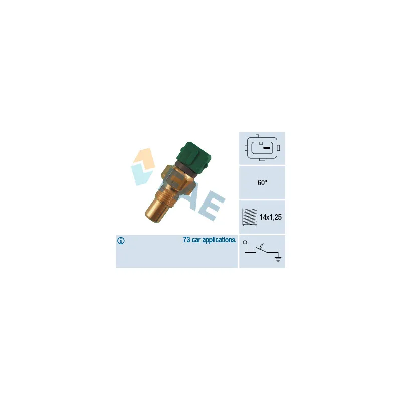 Contact thermique, voyant avertisseur de l'agent réfrigérant FAE 35610