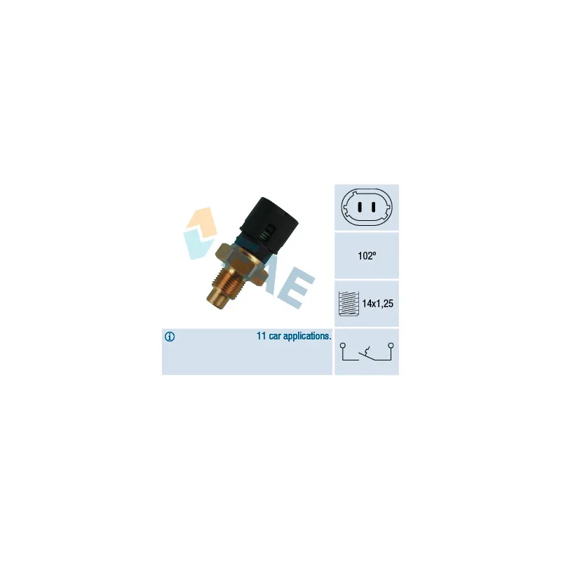 Contact thermique, voyant avertisseur de l'agent réfrigérant FAE 35720