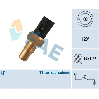 Contact thermique, voyant avertisseur de l'agent réfrigérant FAE 35750