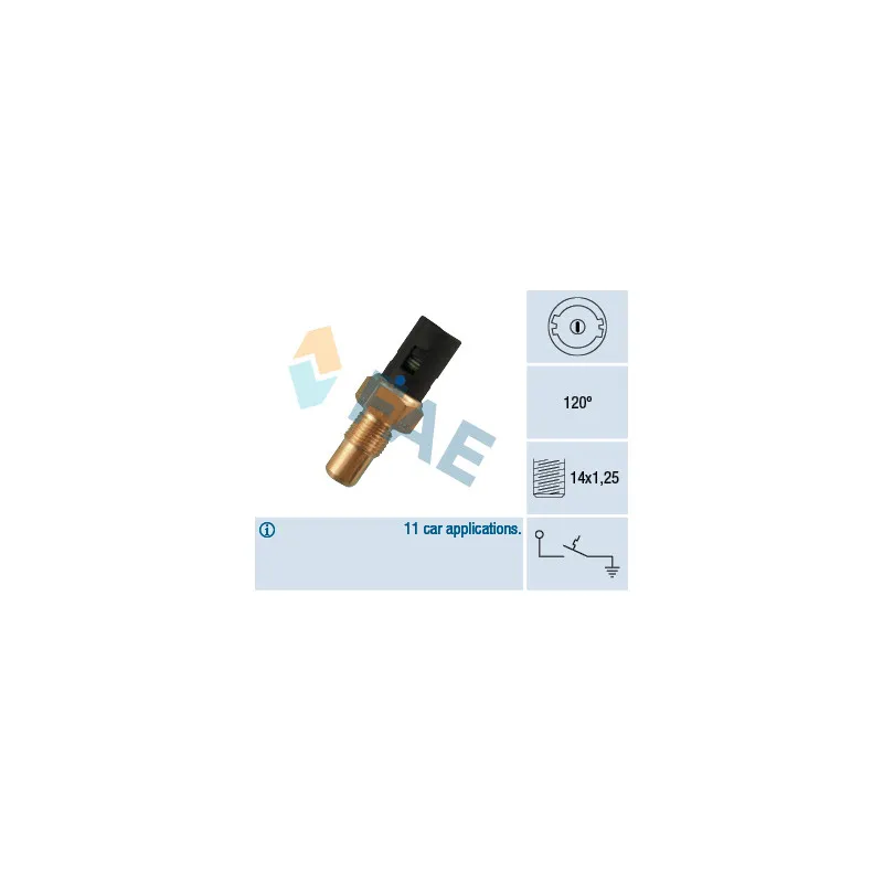 Contact thermique, voyant avertisseur de l'agent réfrigérant FAE 35750