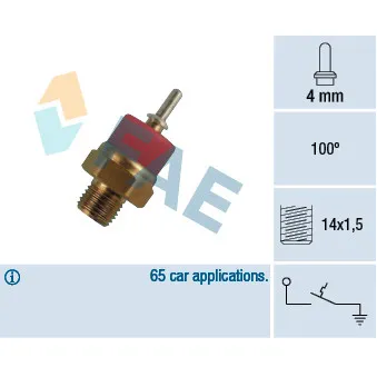 Contact thermique, voyant avertisseur de l'agent réfrigérant FAE 35770