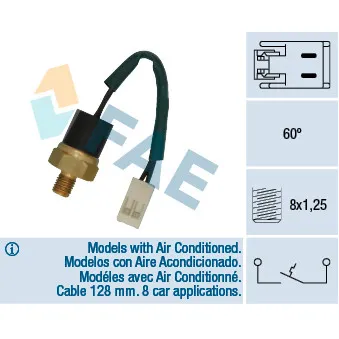 Contact thermique, voyant avertisseur de l'agent réfrigérant FAE 35855