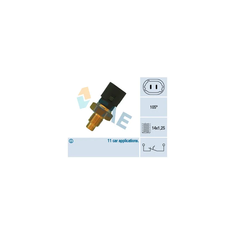 Contact thermique, voyant avertisseur de l'agent réfrigérant FAE 35890