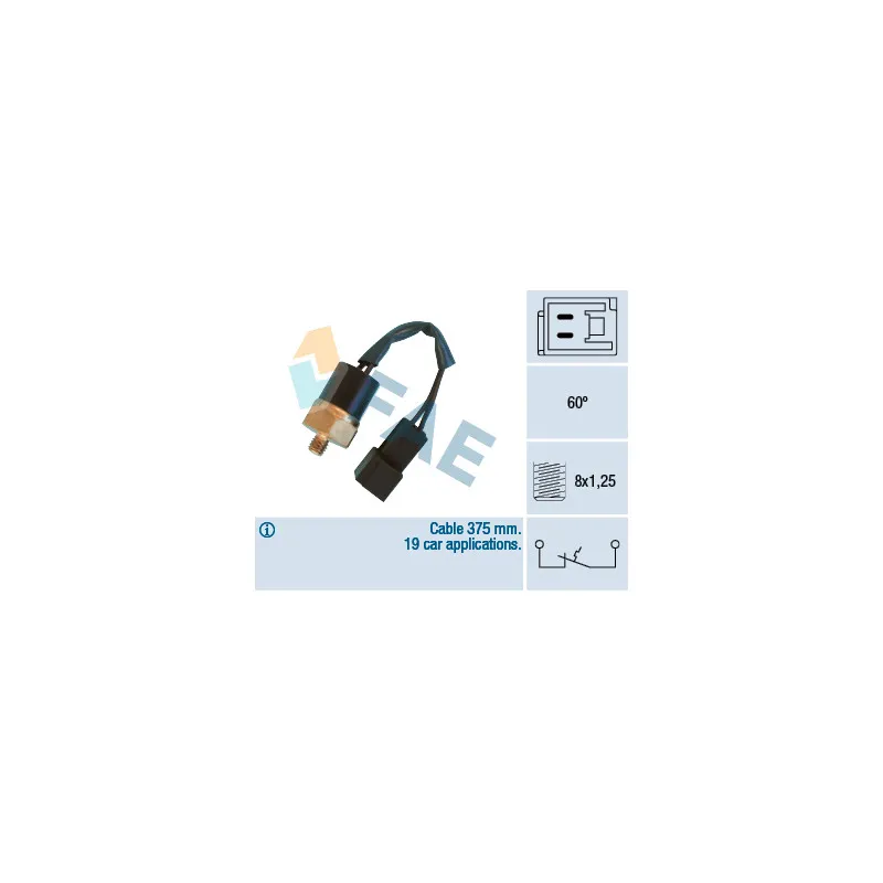 Contact thermique, voyant avertisseur de l'agent réfrigérant FAE 35910