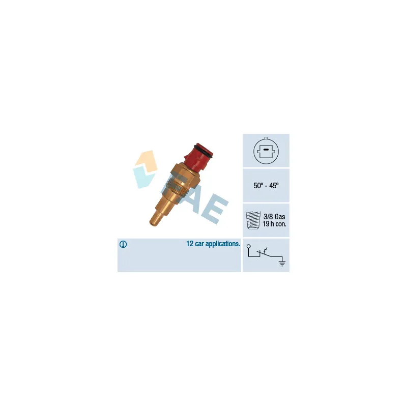 Interrupteur de température, ventilateur de radiateur FAE 36120