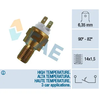 Interrupteur de température, ventilateur de radiateur FAE 36300