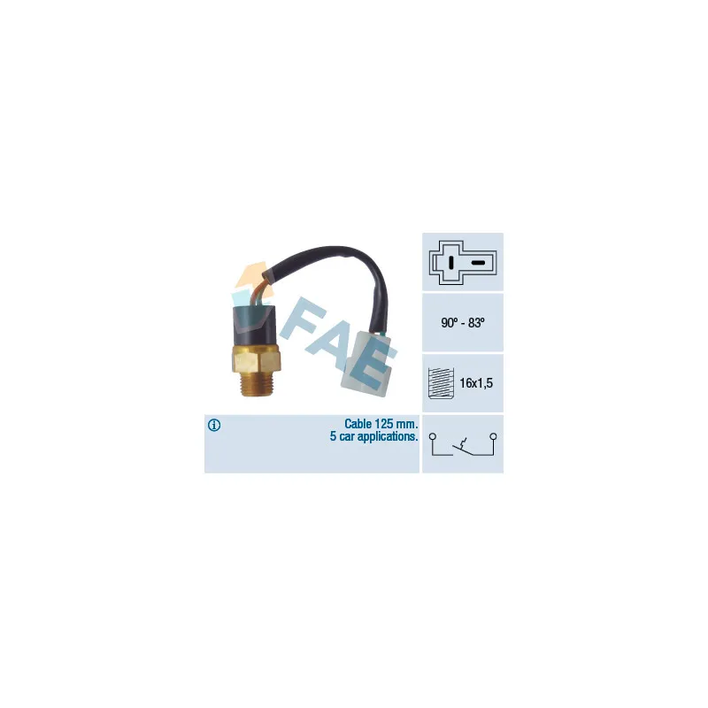 Interrupteur de température, ventilateur de radiateur FAE 36360