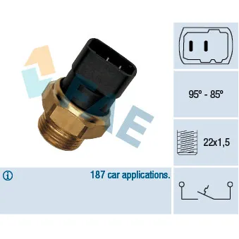 Interrupteur de température, ventilateur de radiateur FAE 37210
