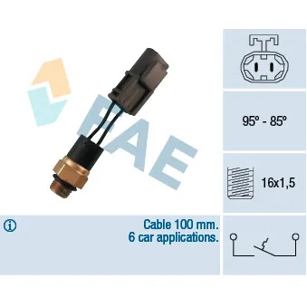 Interrupteur de température, ventilateur de radiateur FAE
