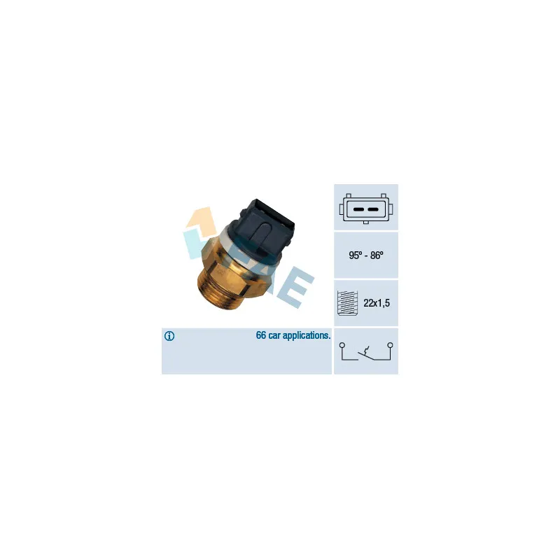 Interrupteur de température, ventilateur de radiateur FAE 37570
