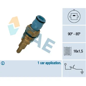 Interrupteur de température, ventilateur de radiateur FAE 37660