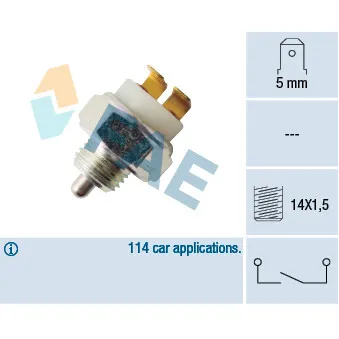 Contacteur, feu de recul FAE 40270