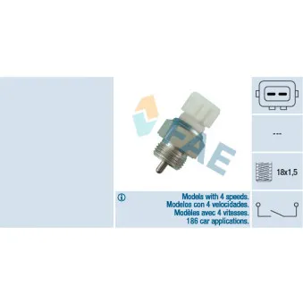 Contacteur, feu de recul FAE 40670