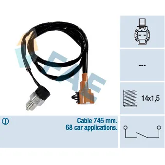 Contacteur, feu de recul FAE 40880