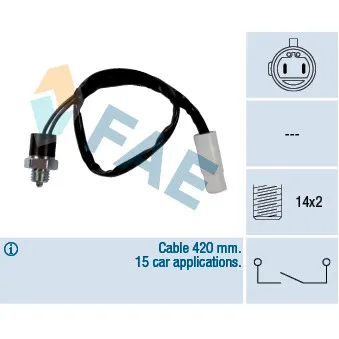 Contacteur, feu de recul FAE 40890