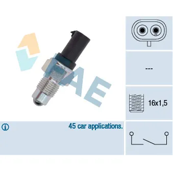 Contacteur, feu de recul FAE 40920