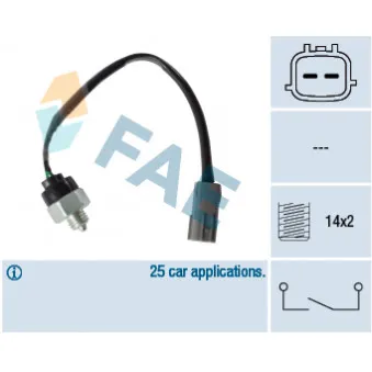 Contacteur, feu de recul FAE 40988