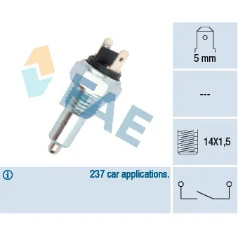 Contacteur, feu de recul FAE 41090