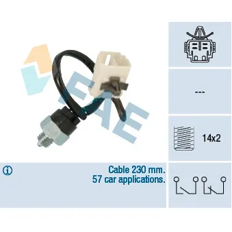 Contacteur, feu de recul FAE 41280