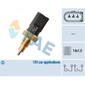 Contacteur, feu de recul FAE 41304