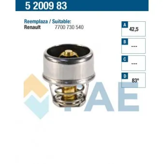 Thermostat d'eau FAE 5200983
