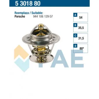 Thermostat d'eau FAE 5301880