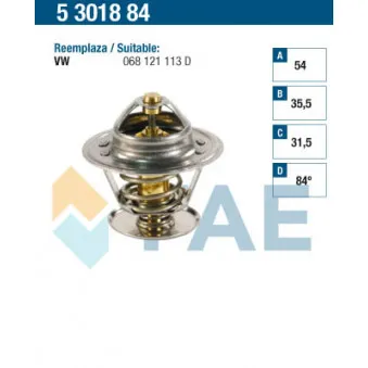 Thermostat d'eau FAE 5301884