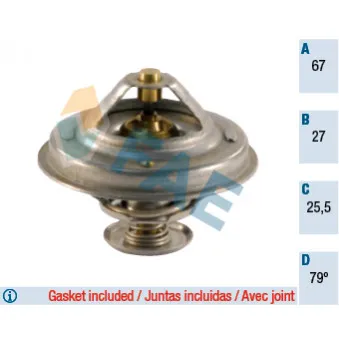 Thermostat d'eau FAE 5306879