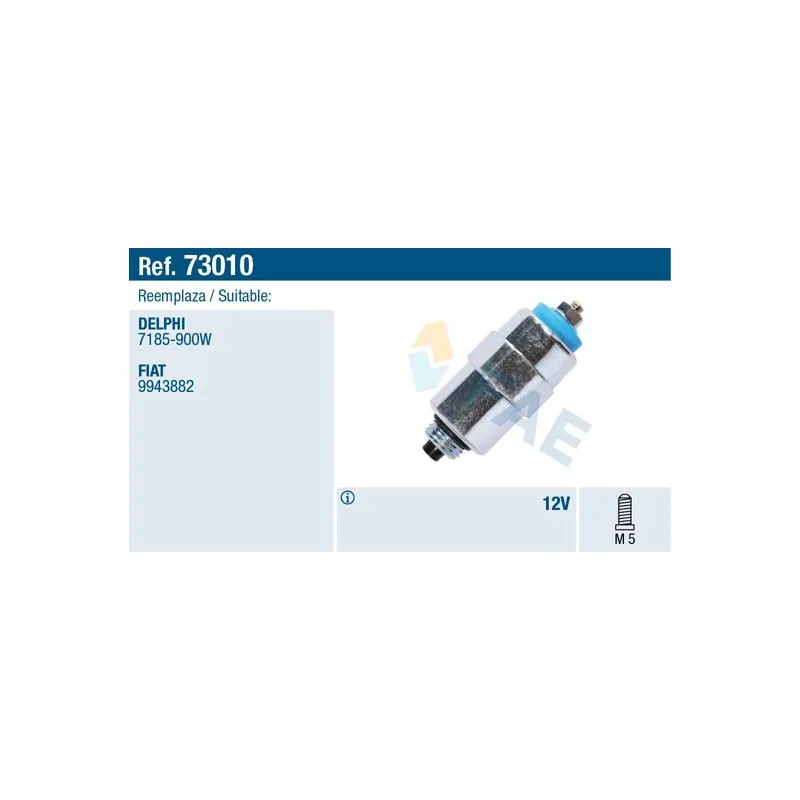 Dispositif d'arrêt, système d'injection FAE 73010
