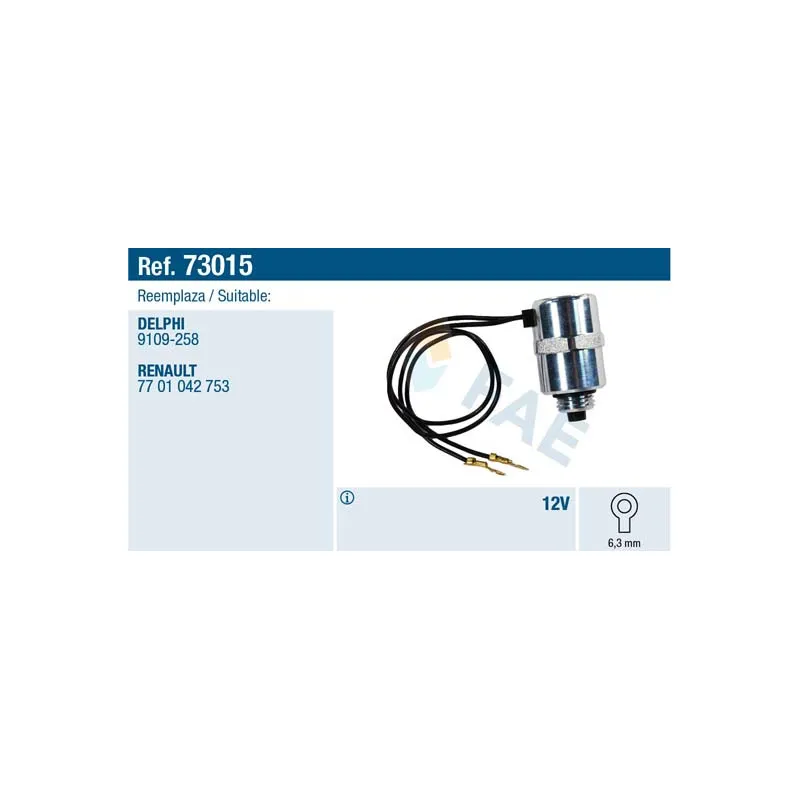 Dispositif d'arrêt, système d'injection FAE 73015