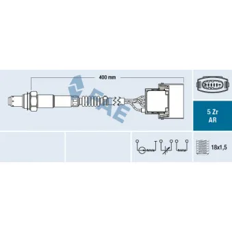 Sonde lambda FAE 75016