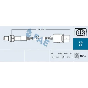 Sonde lambda FAE 75034