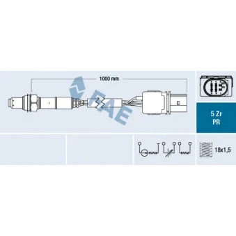 Sonde lambda FAE 75035