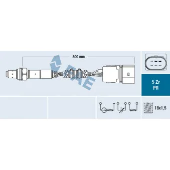 Sonde lambda FAE 75039