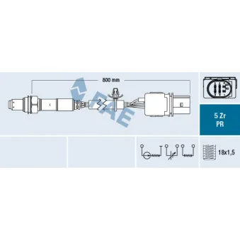 Sonde lambda FAE 75044