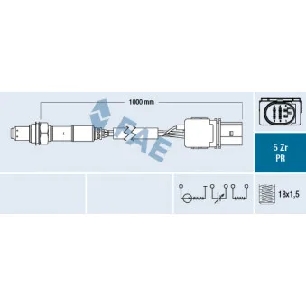 Sonde lambda FAE 75045