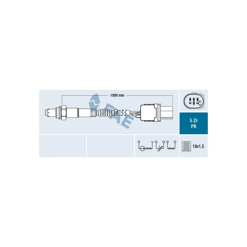 Sonde lambda FAE 75070
