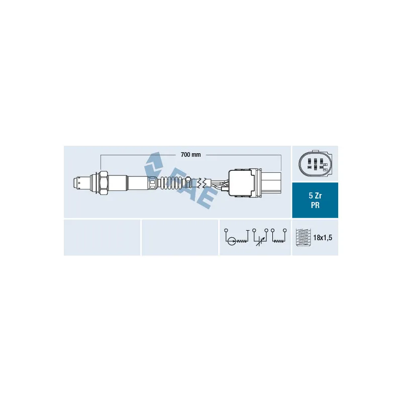 Sonde lambda FAE 75085